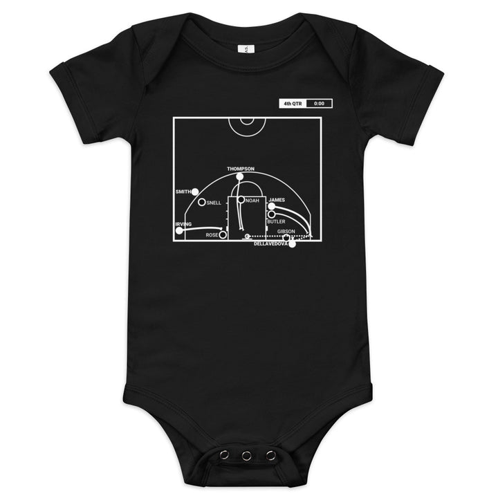 Cleveland Cavaliers Greatest Plays Baby Bodysuit: LBJ's OT buzzer (2015)