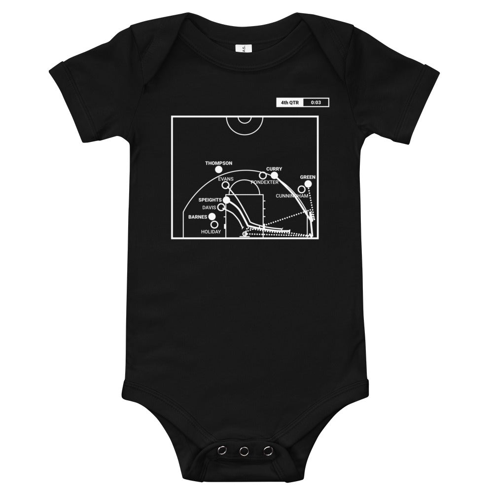Golden State Warriors Greatest Plays Baby Bodysuit: Taking it to OT (2015)
