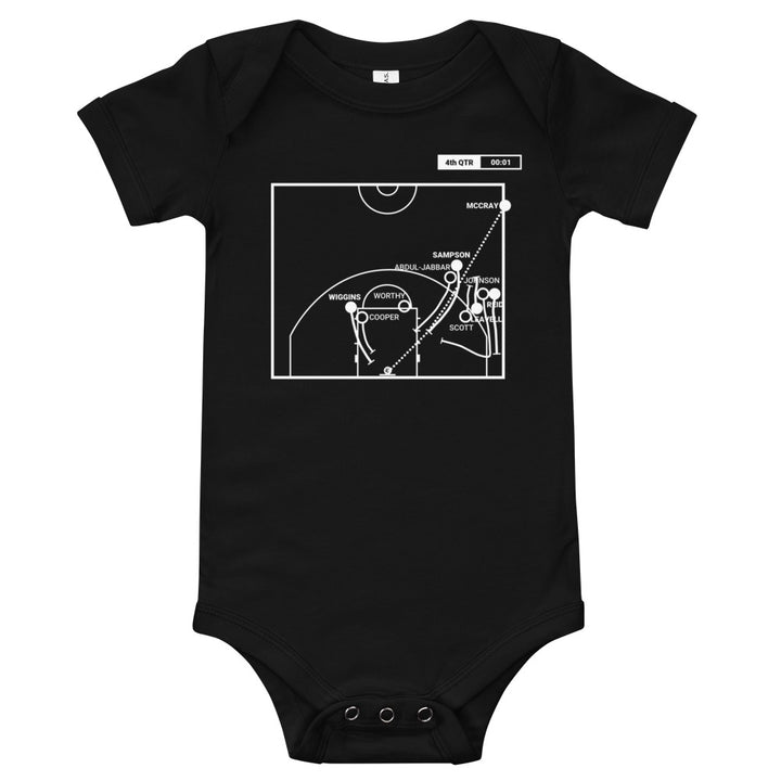 Houston Rockets Greatest Plays Baby Bodysuit: Sampson's game winner (1986)