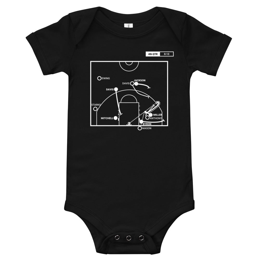 Indiana Pacers Greatest Plays Baby Bodysuit: Reggie's 8 in 9 (1995)