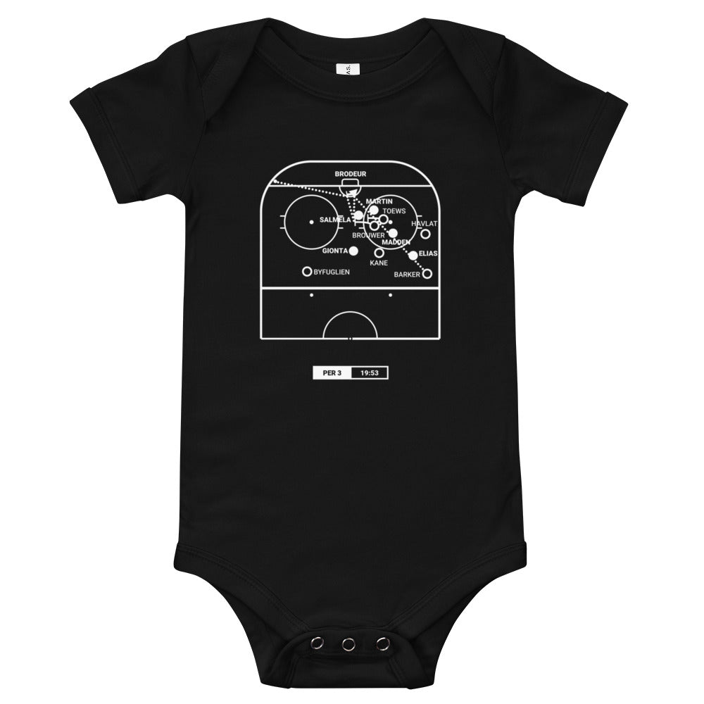 New Jersey Devils Greatest Goals Baby Bodysuit: The all-time wins record (2009)