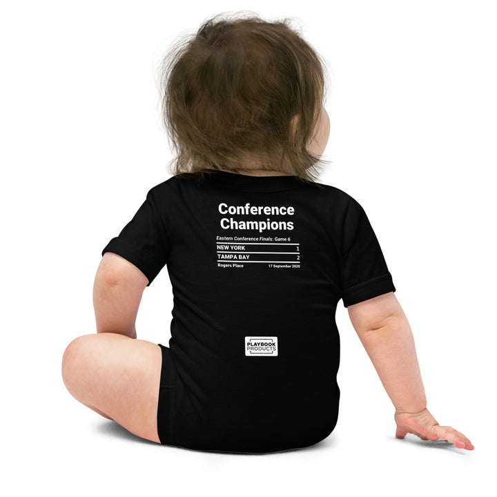 Tampa Bay Lightning Greatest Goals Baby Bodysuit: Conference Champions (2020)