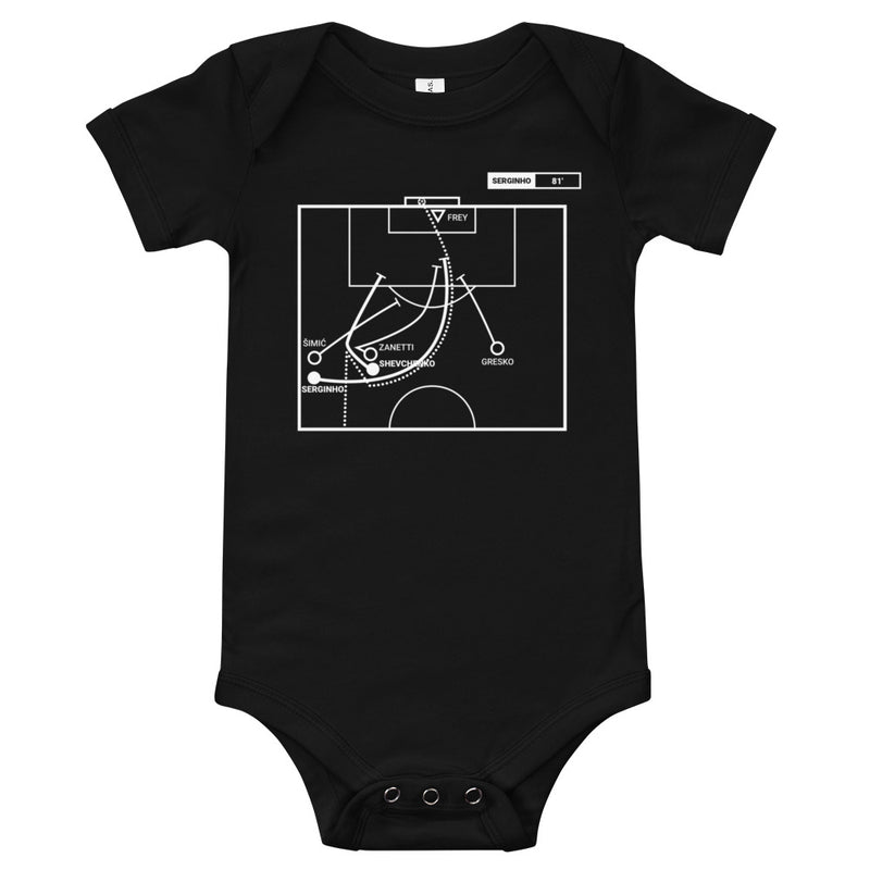 AC Milan Greatest Goals Baby Bodysuit: 6-0 against Inter (2001)
