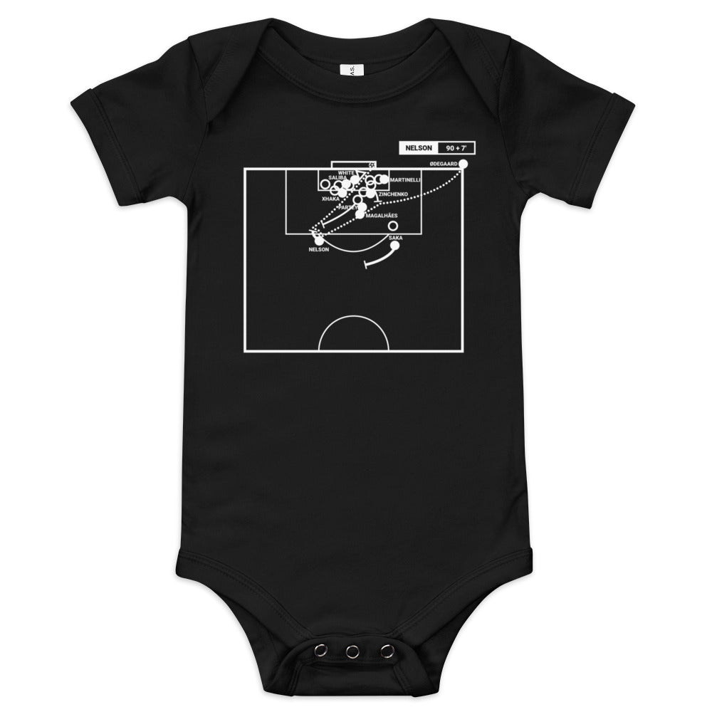 Arsenal Greatest Goals Baby Bodysuit: 97th minute heroics (2023)