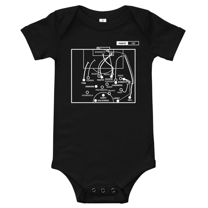 Atletico Madrid Greatest Goals Baby Bodysuit: The Double (1996)