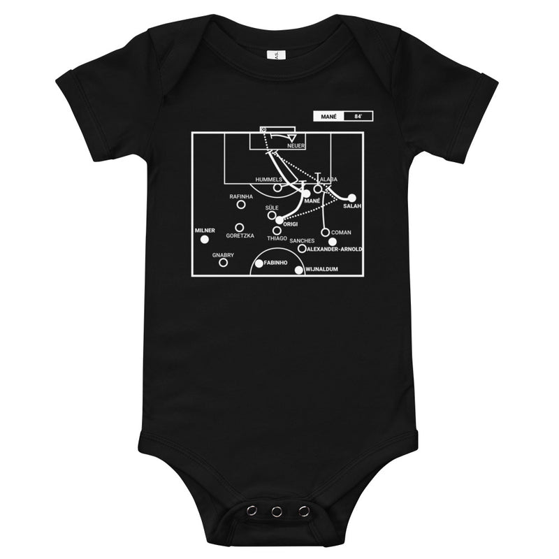 Liverpool Greatest Goals Baby Bodysuit: Slaying the German giant (2019)