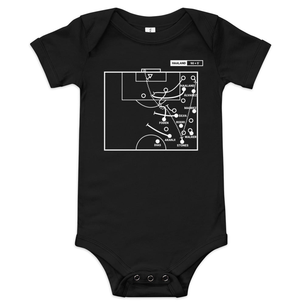 Manchester City Greatest Goals Baby Bodysuit: The Machine breaks the record (2023)