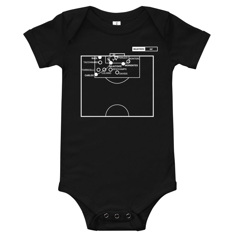 Real Madrid Greatest Goals Baby Bodysuit: Ending a 31-Year Drought (1998)