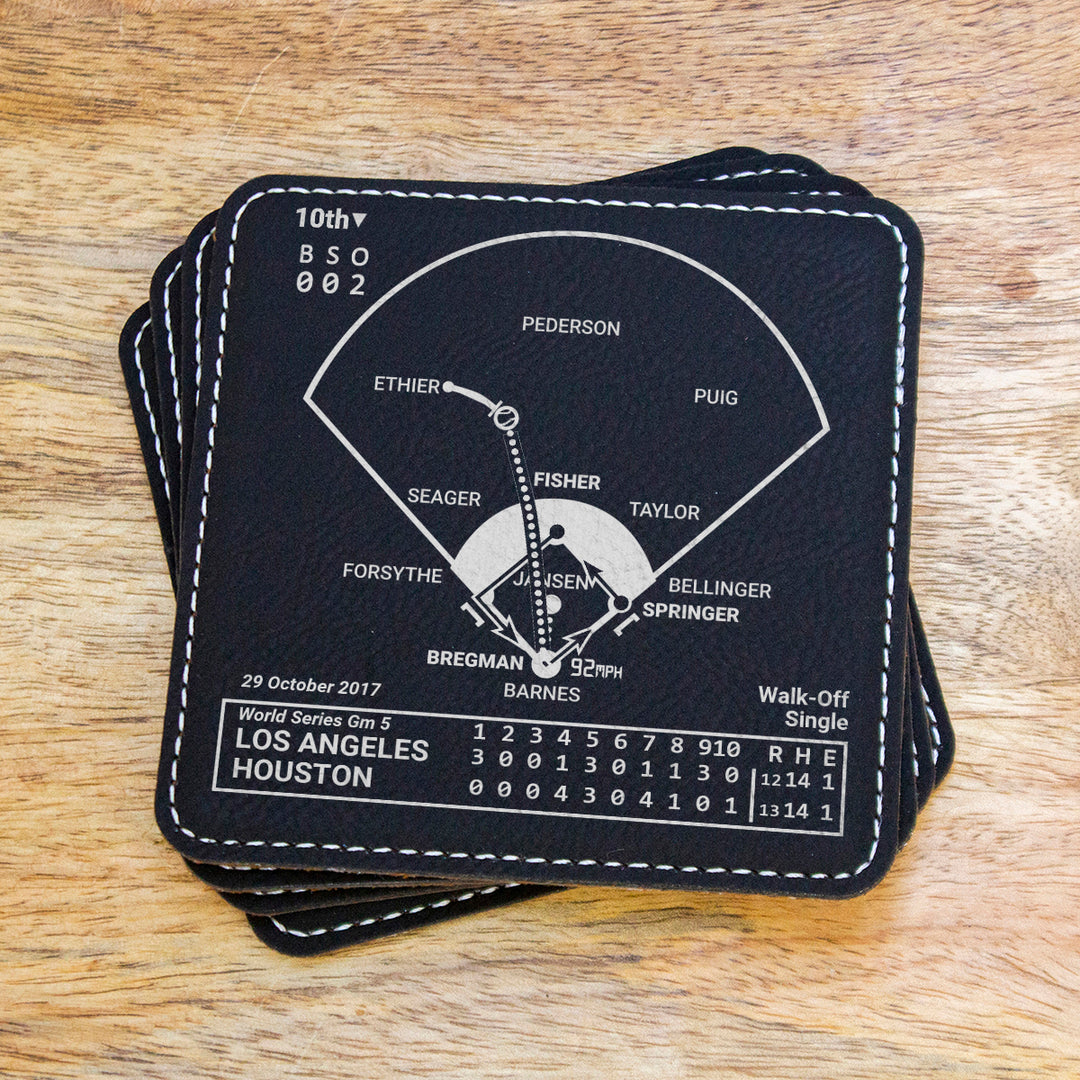 Houston Astros Greatest Plays: Leatherette Coasters (Set of 4)