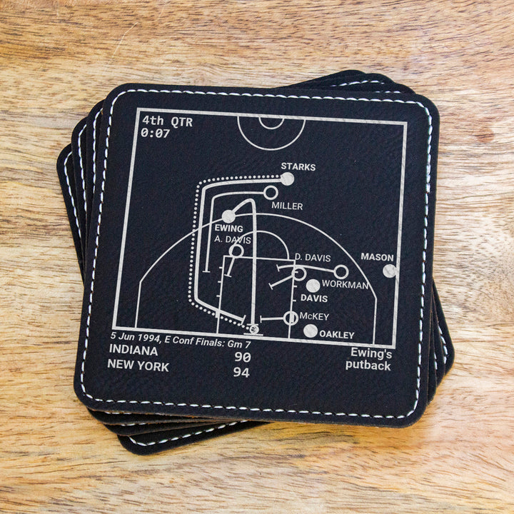 New York Knicks Greatest Plays: Leatherette Coasters (Set of 4)