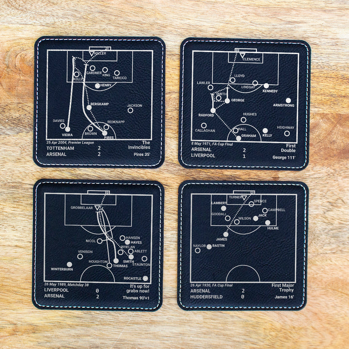 Arsenal Greatest Goals: Leatherette Coasters (Set of 4)