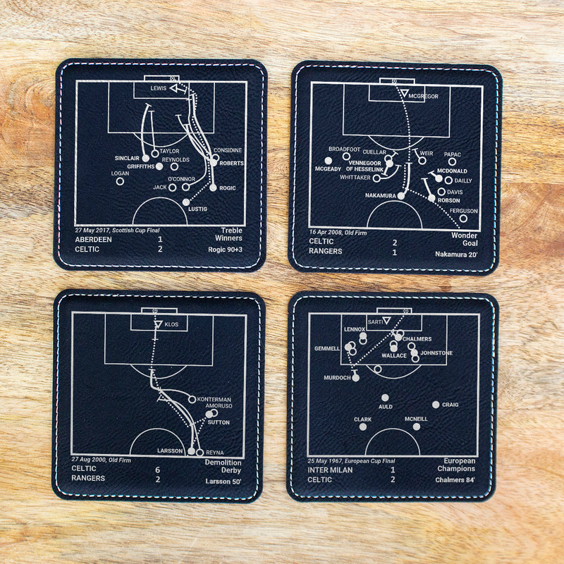 Celtic Greatest Goals: Leatherette Coasters (Set of 4)