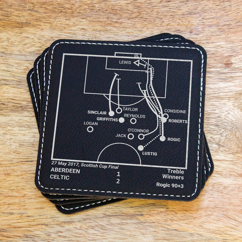 Celtic Greatest Goals: Leatherette Coasters (Set of 4)