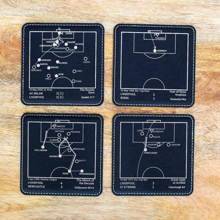 Liverpool Greatest Goals: Leatherette Coasters (Set of 4)