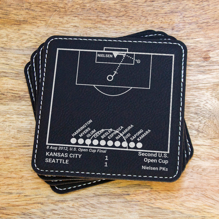 Sporting Kansas City Greatest Goals: Leatherette Coasters (Set of 4)