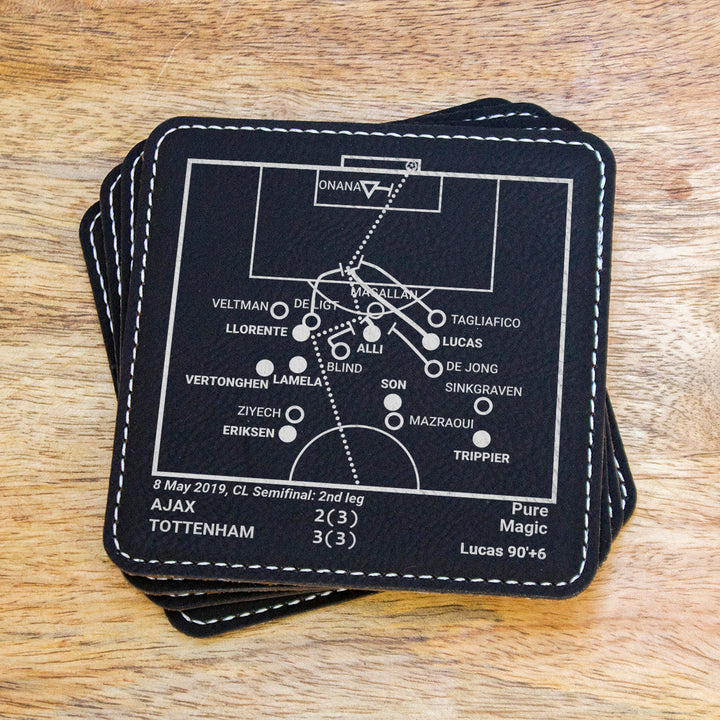 Greatest Tottenham Hotspur Modern Plays: Leatherette Coasters (Set of 4)