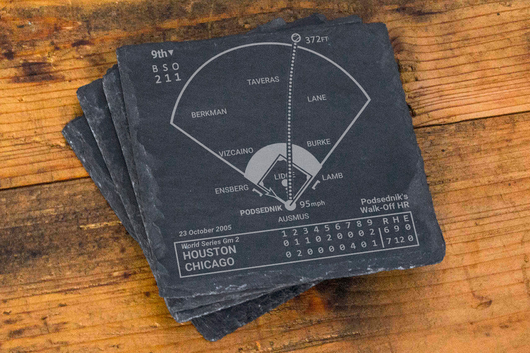 Chicago White Sox Greatest Plays: Slate Coasters (Set of 4)