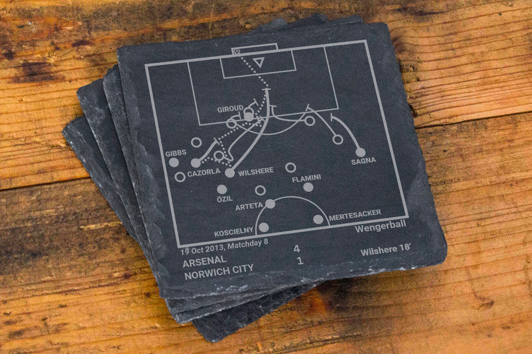 Greatest Arsenal Modern Plays: Slate Coasters (Set of 4)