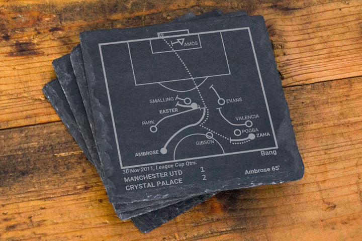 Crystal Palace Greatest Goals: Slate Coasters (Set of 4)