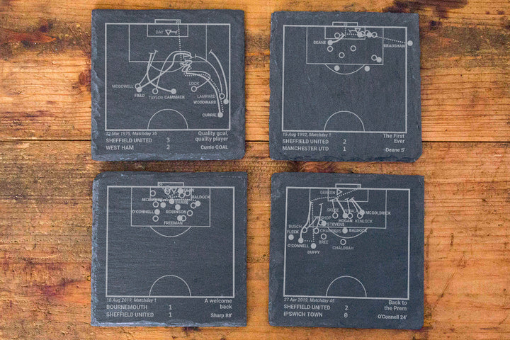 Sheffield United Greatest Goals: Slate Coasters (Set of 4)