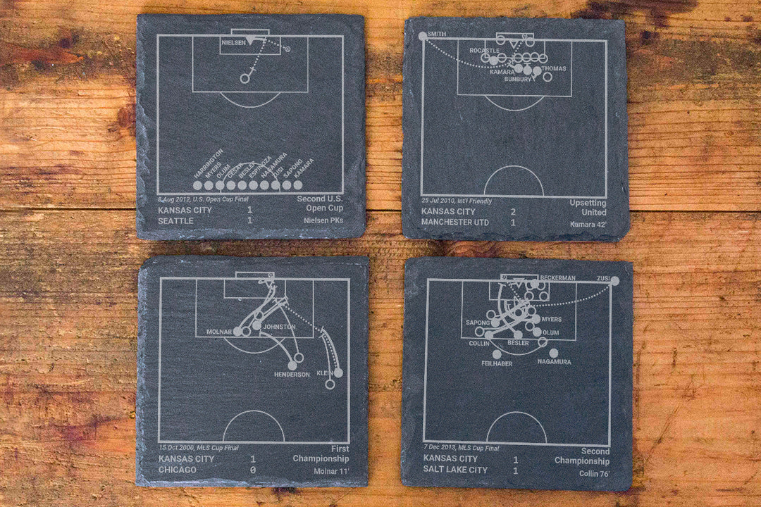 Sporting Kansas City Greatest Goals: Slate Coasters (Set of 4)