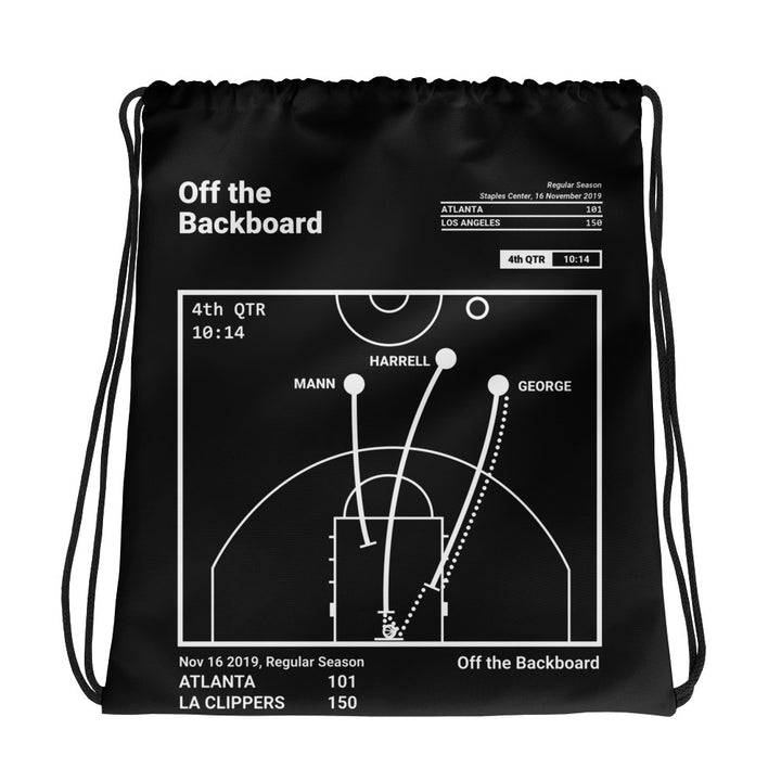 LA Clippers Greatest Plays Drawstring Bag: Off the Backboard (2019)