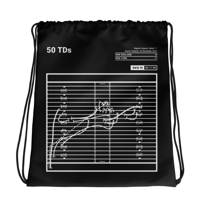 New England Patriots Greatest Plays Drawstring Bag: 50 TDs (2007)