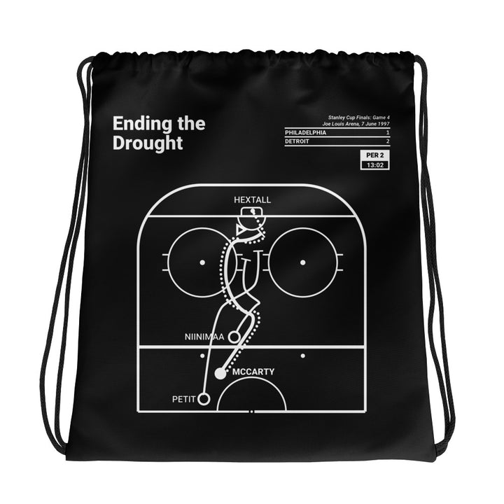 Detroit Red Wings Greatest Goals Drawstring Bag: Ending the Drought (1997)