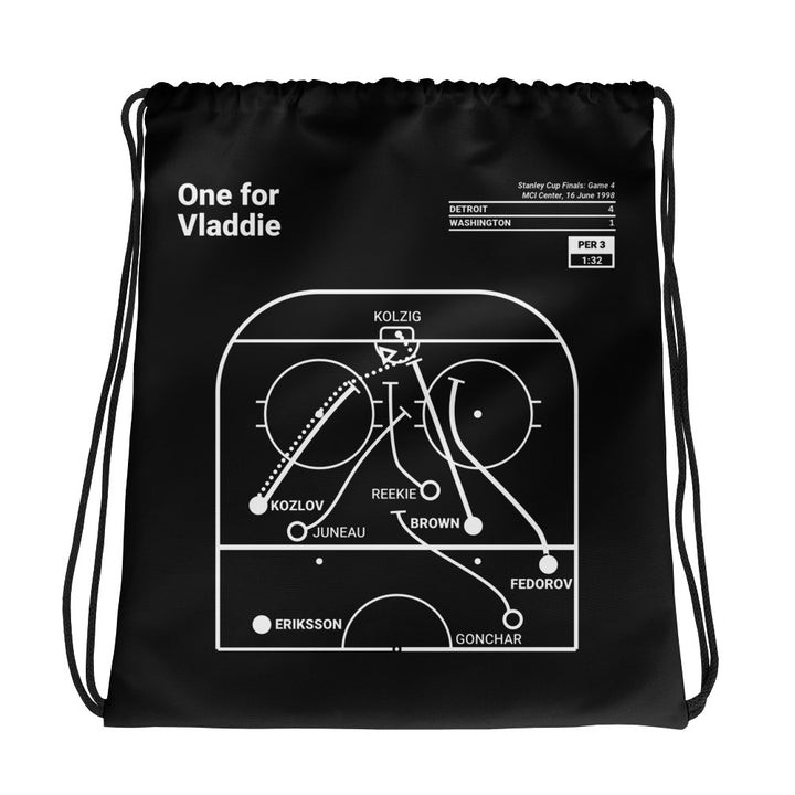 Detroit Red Wings Greatest Goals Drawstring Bag: One for Vladdie (1998)