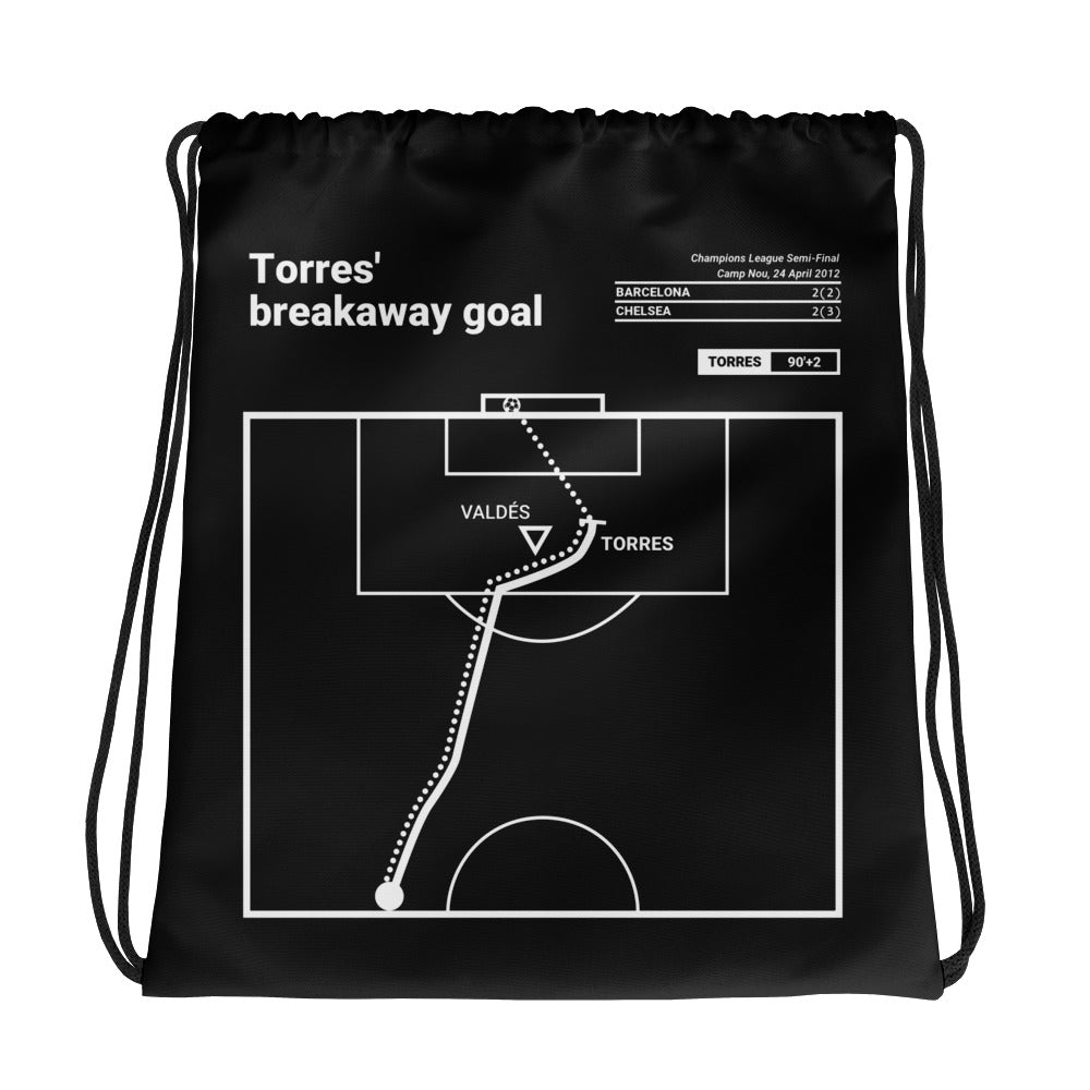 Chelsea Greatest Goals Drawstring Bag: Torres' breakaway goal (2012)