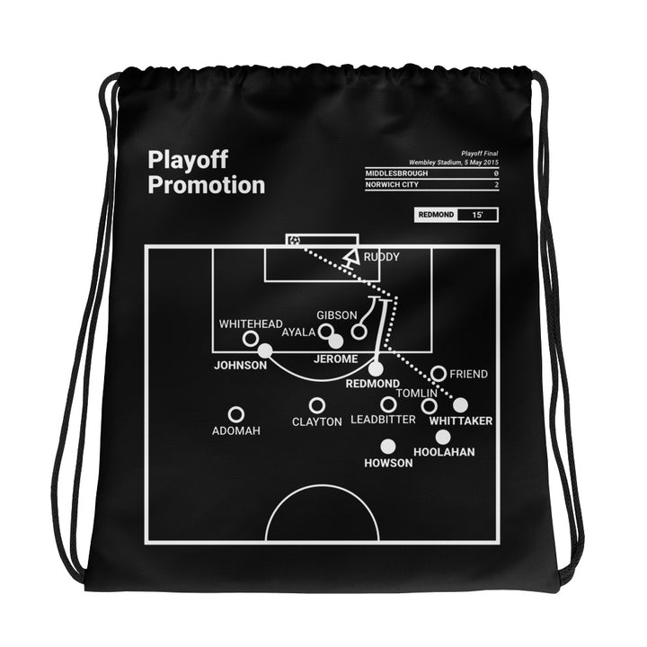 Norwich City Greatest Goals Drawstring Bag: Playoff Promotion (2015)