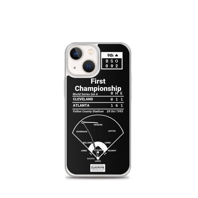 Greatest Braves Plays iPhone Case: First Championship (1995)