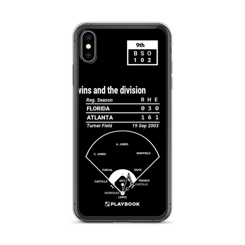 Greatest Braves Plays iPhone Case: 20 wins and the division (2003)