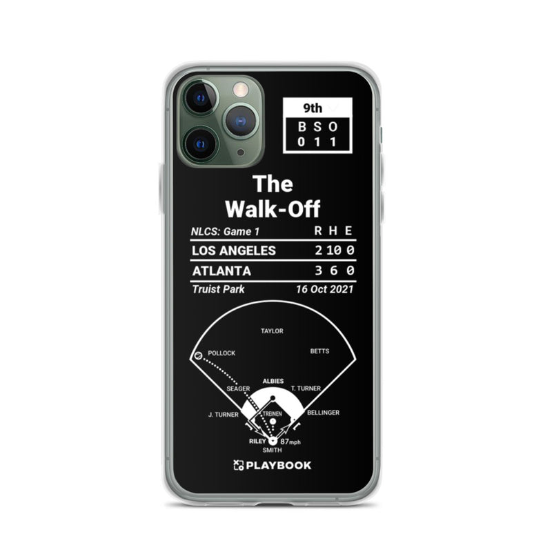 Atlanta Braves Greatest Plays iPhone Case: The Walk-Off (2021)