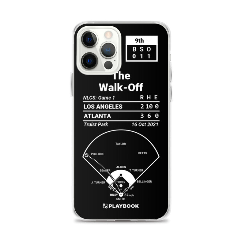 Atlanta Braves Greatest Plays iPhone Case: The Walk-Off (2021)