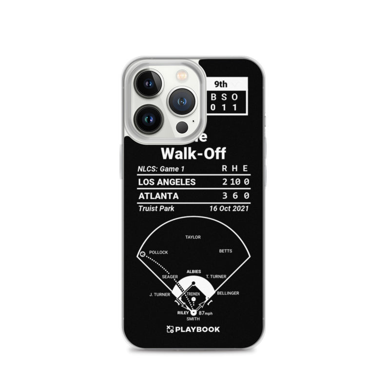 Atlanta Braves Greatest Plays iPhone Case: The Walk-Off (2021)