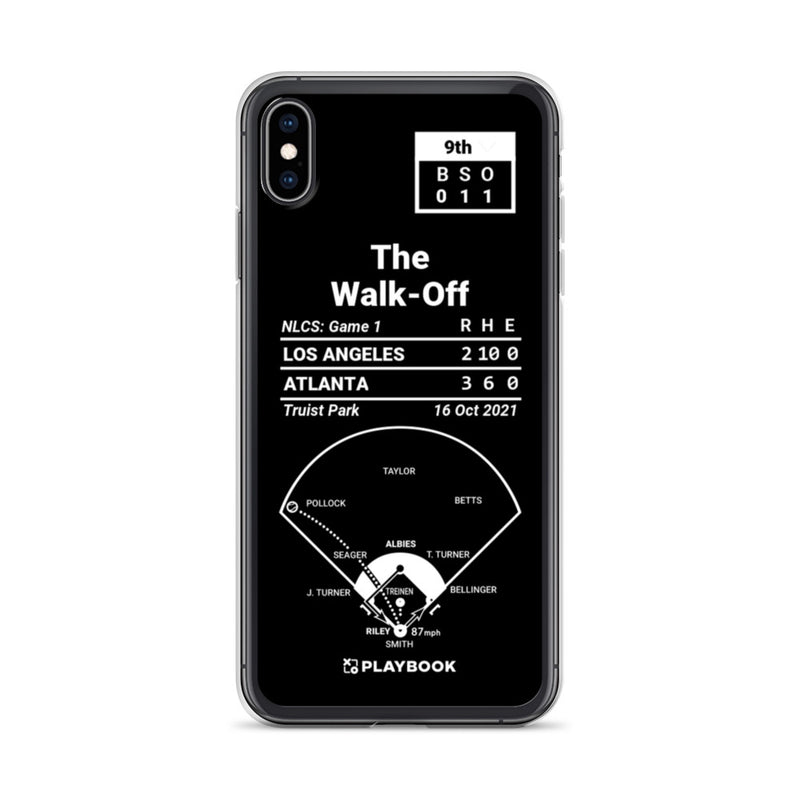 Atlanta Braves Greatest Plays iPhone Case: The Walk-Off (2021)