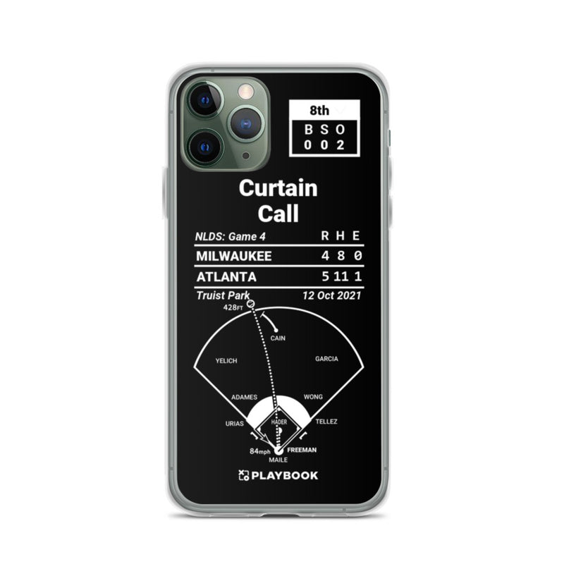 Greatest Braves Plays iPhone Case: Curtain Call (2021)