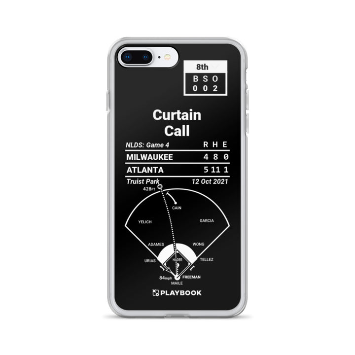 Atlanta Braves Greatest Plays iPhone Case: Curtain Call (2021)