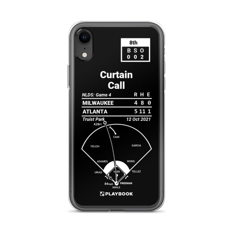 Greatest Braves Plays iPhone Case: Curtain Call (2021)
