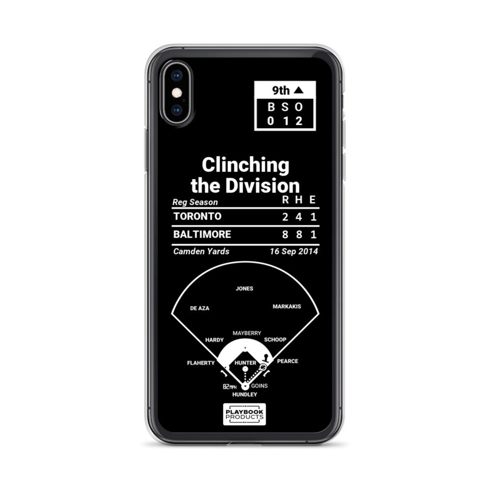 Baltimore Orioles Greatest Plays iPhone Case: Clinching the Division (2014)