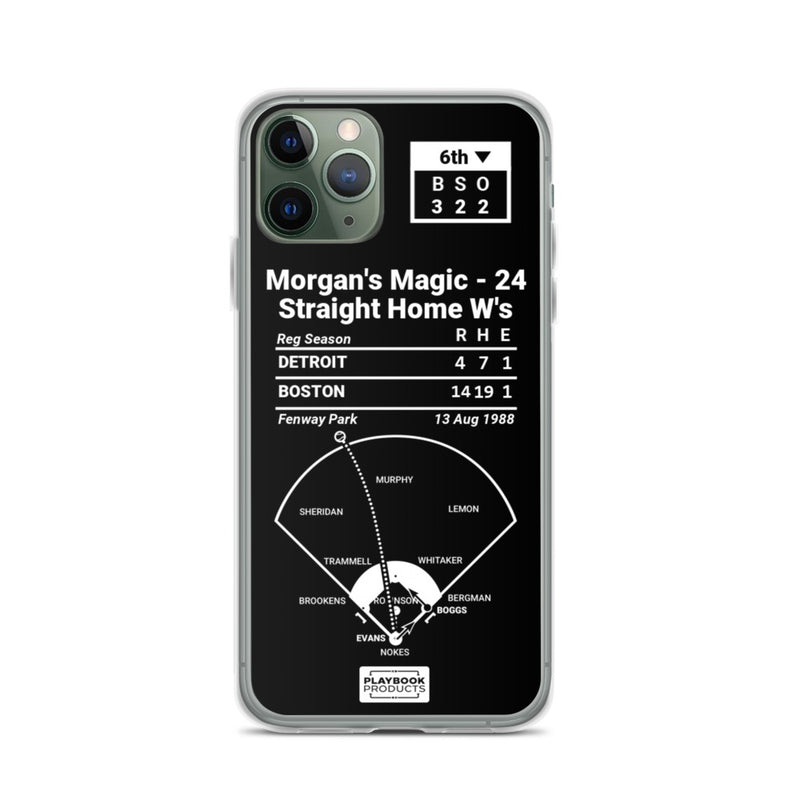 Greatest Red Sox Plays iPhone Case: Morgan&