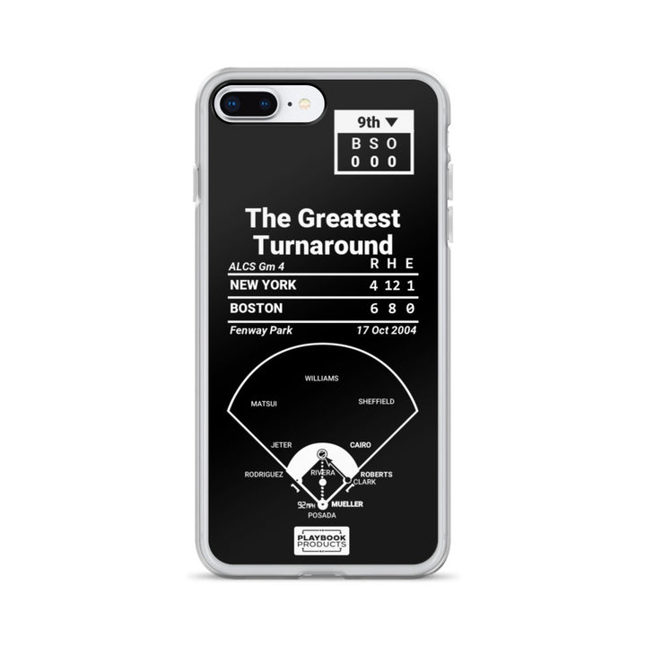 Boston Red Sox Greatest Plays iPhone Case: The Greatest Turnaround (2004)