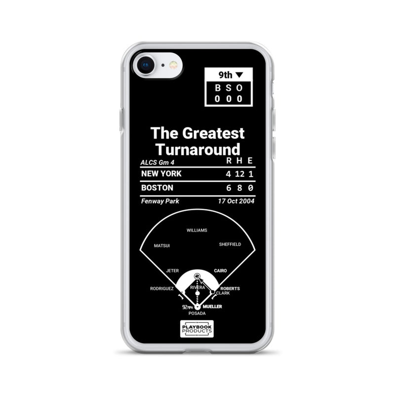 Greatest Red Sox Plays iPhone Case: The Greatest Turnaround (2004)