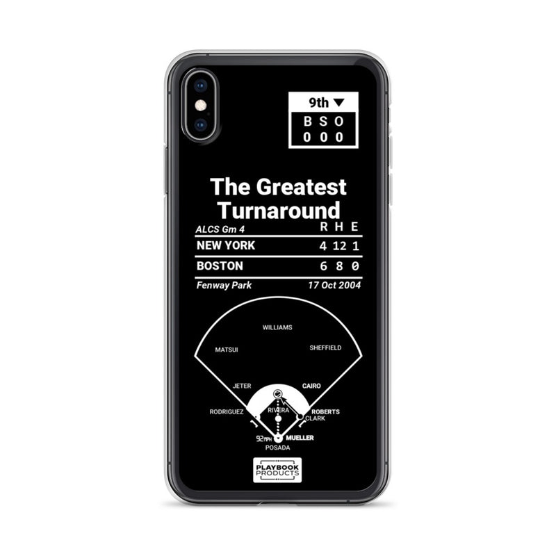 Greatest Red Sox Plays iPhone Case: The Greatest Turnaround (2004)