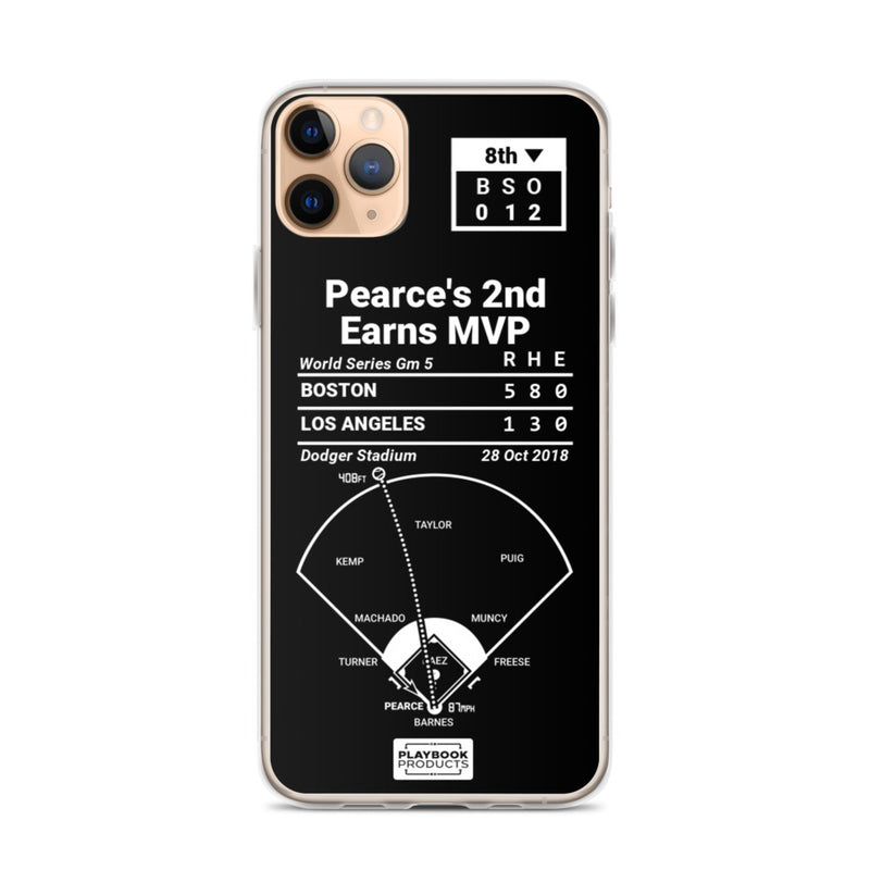 Greatest Red Sox Plays iPhone Case: Pearce&