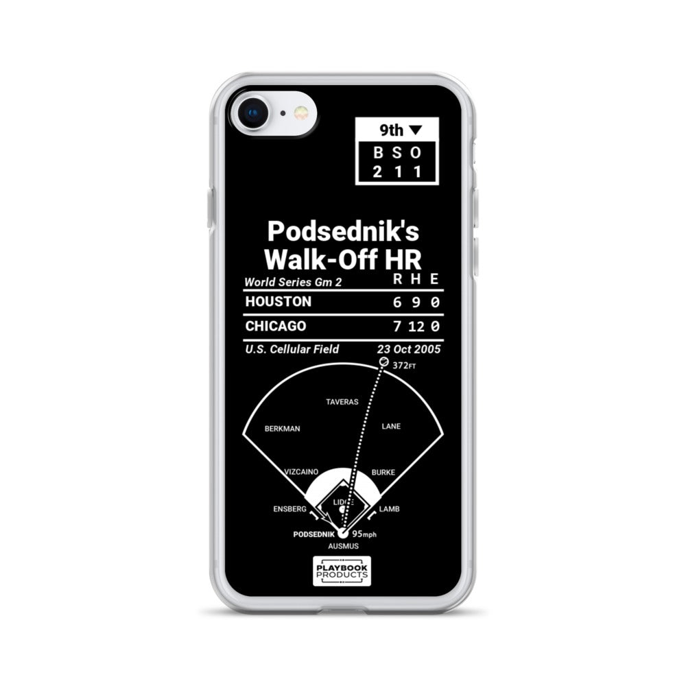 Chicago White Sox Greatest Plays iPhone Case: Podsednik's Walk-Off HR (2005)