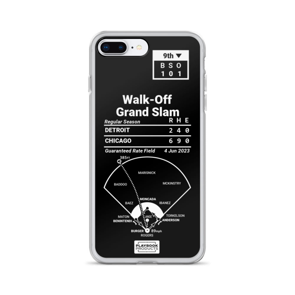 Chicago White Sox Greatest Plays iPhone Case: Walk-Off Grand Slam (2023)