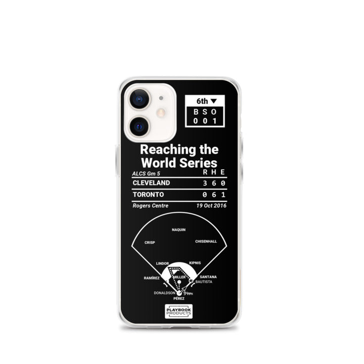 Cleveland Guardians Greatest Plays iPhone Case: Reaching the World Series (2016)