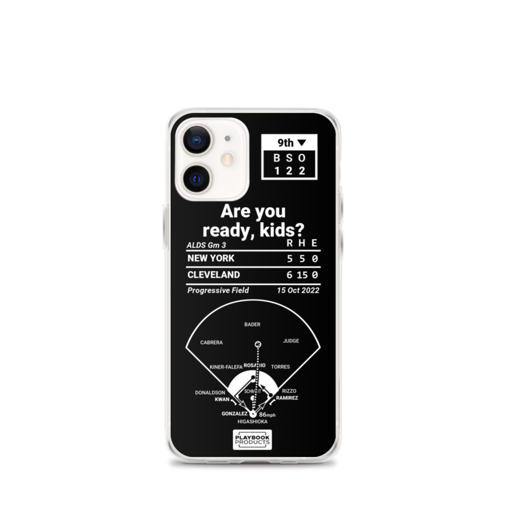 Cleveland Guardians Greatest Plays iPhone Case: Are you ready, kids? (2022)